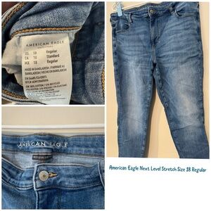 American Eagle Outfitters Women's Light Blue Skinny Jeans